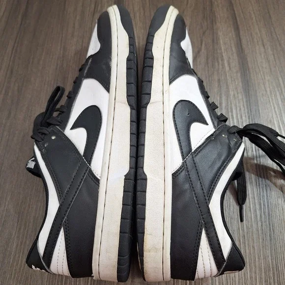 Nike Basketball Dunk Low Panda White Black Leather Sneakers Men's 11 DD1391-100 - Picture 5 of 12